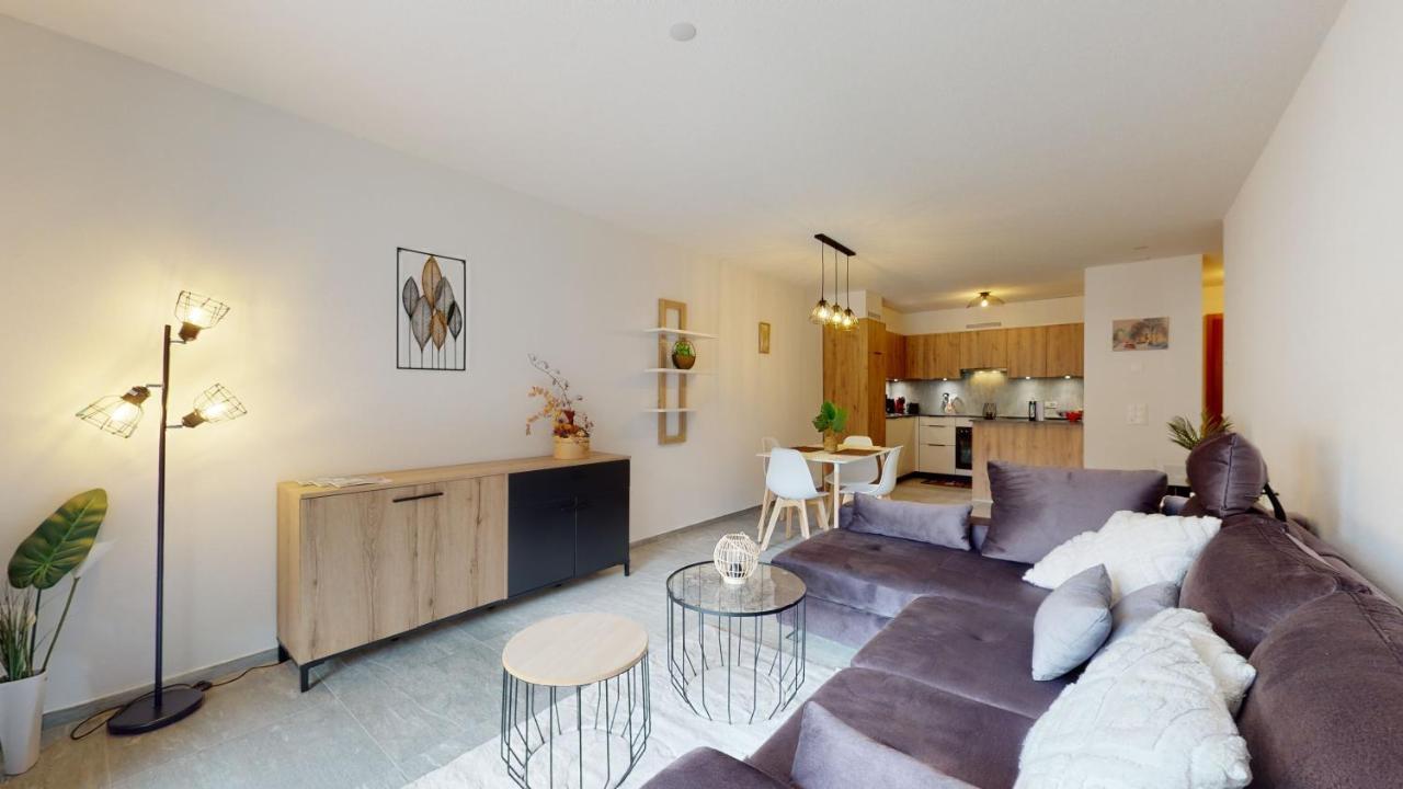 Apartment With Sauna And Mountain View Лойкербад Екстериор снимка