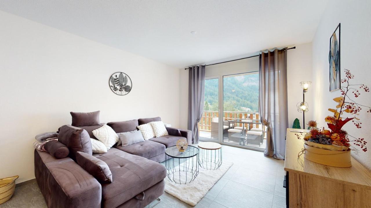 Apartment With Sauna And Mountain View Лойкербад Екстериор снимка